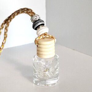 CAR Closet Air Freshener Decorative Refillable Fragrance Oil Bottle Black/White